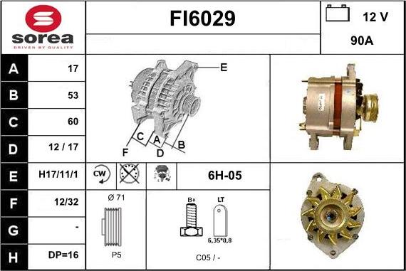 Sera FI6029 - Alternator www.molydon.hr