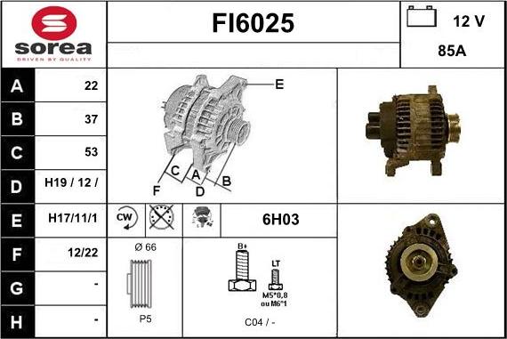 Sera FI6025 - Alternator www.molydon.hr