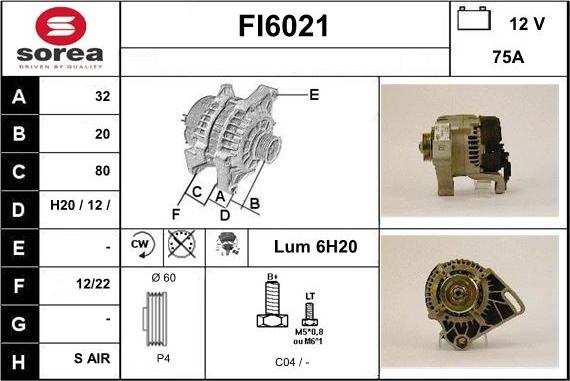 Sera FI6021 - Alternator www.molydon.hr