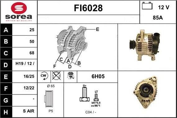 Sera FI6028 - Alternator www.molydon.hr