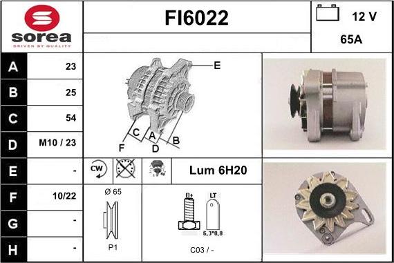 Sera FI6022 - Alternator www.molydon.hr