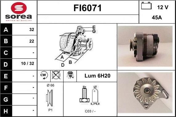 Sera FI6071 - Alternator www.molydon.hr