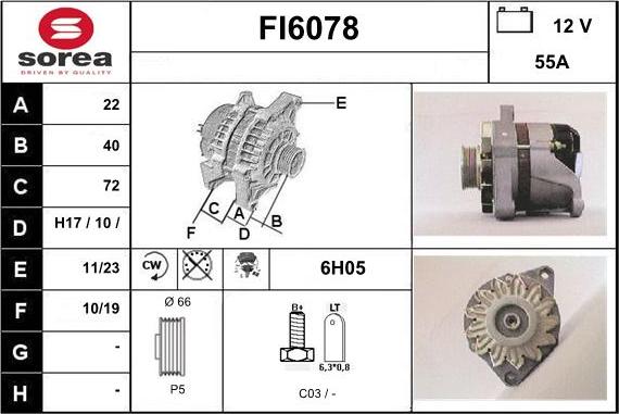 Sera FI6078 - Alternator www.molydon.hr