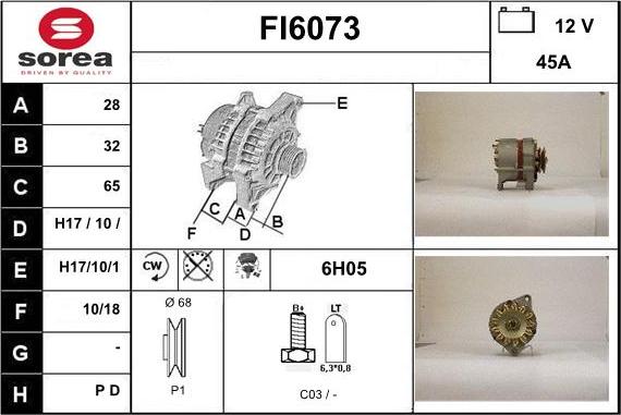 Sera FI6073 - Alternator www.molydon.hr