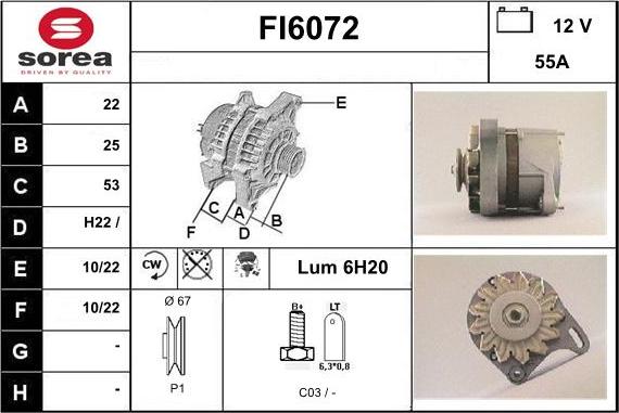 Sera FI6072 - Alternator www.molydon.hr