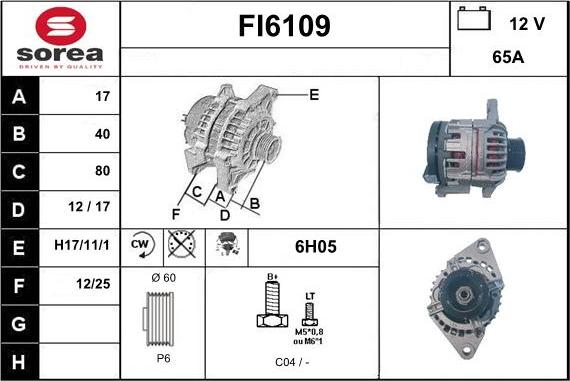 Sera FI6109 - Alternator www.molydon.hr