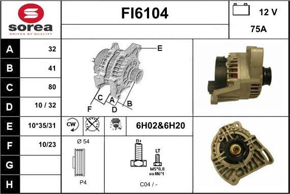 Sera FI6104 - Alternator www.molydon.hr