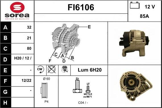 Sera FI6106 - Alternator www.molydon.hr