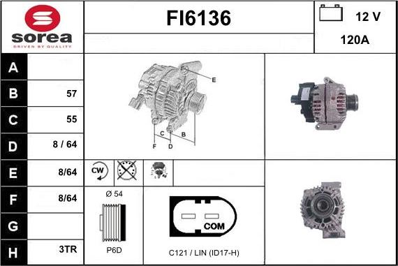 Sera FI6136 - Alternator www.molydon.hr