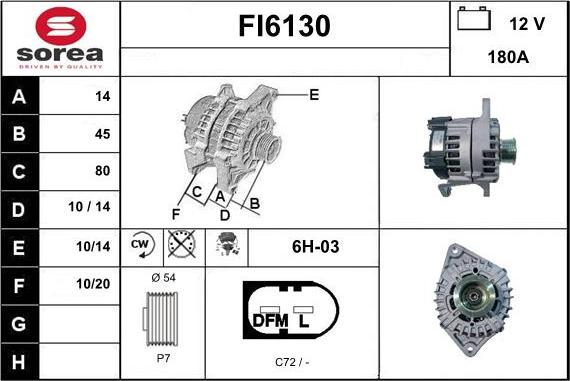 Sera FI6130 - Alternator www.molydon.hr