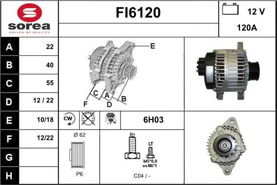 Sera FI6120 - Alternator www.molydon.hr