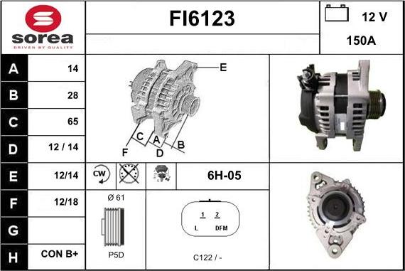 Sera FI6123 - Alternator www.molydon.hr