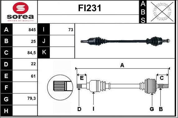 Sera FI231 - Pogonska osovina www.molydon.hr