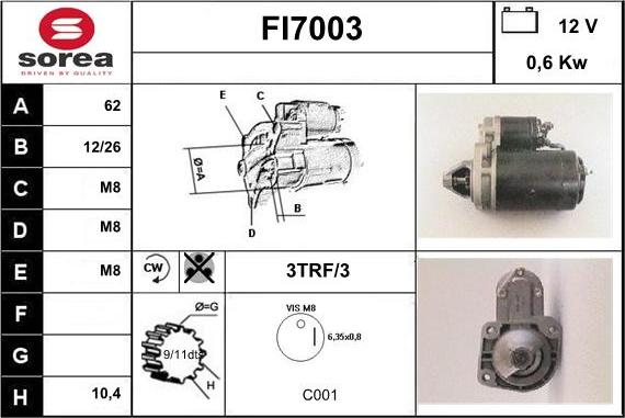 Sera FI7003 - Starter www.molydon.hr