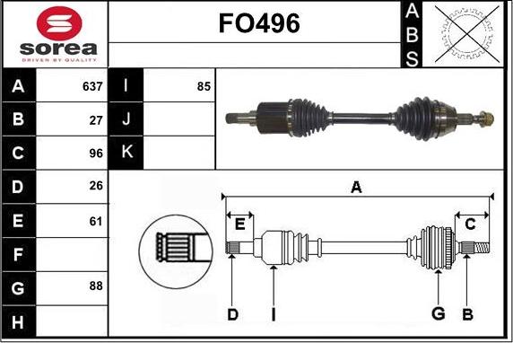 Sera FO496 - Pogonska osovina www.molydon.hr