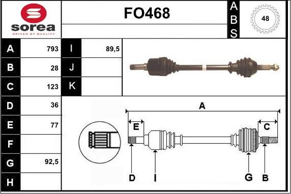 Sera FO468 - Pogonska osovina www.molydon.hr