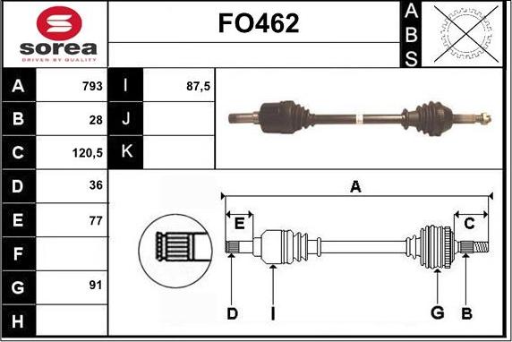 Sera FO462 - Pogonska osovina www.molydon.hr