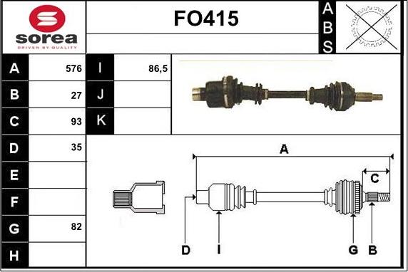 Sera FO415 - Pogonska osovina www.molydon.hr