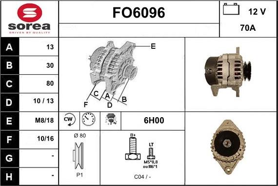 Sera FO6096 - Alternator www.molydon.hr