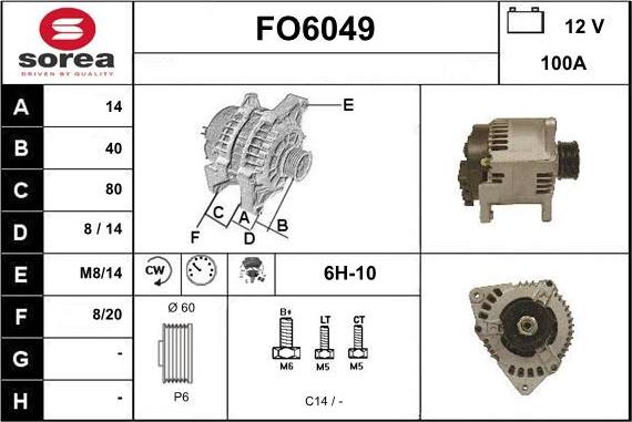 Sera FO6049 - Alternator www.molydon.hr