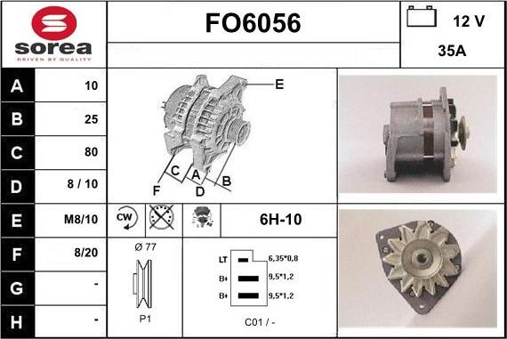 Sera FO6056 - Alternator www.molydon.hr