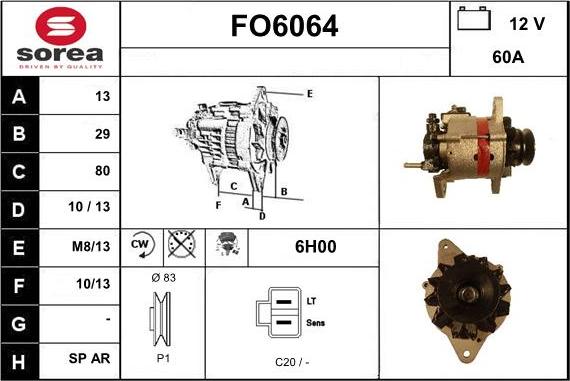 Sera FO6064 - Alternator www.molydon.hr