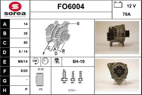 Sera FO6004 - Alternator www.molydon.hr