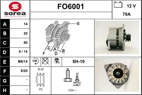 Sera FO6001 - Alternator www.molydon.hr