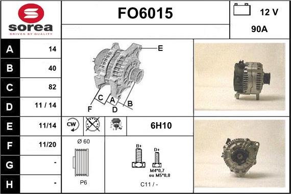 Sera FO6015 - Alternator www.molydon.hr