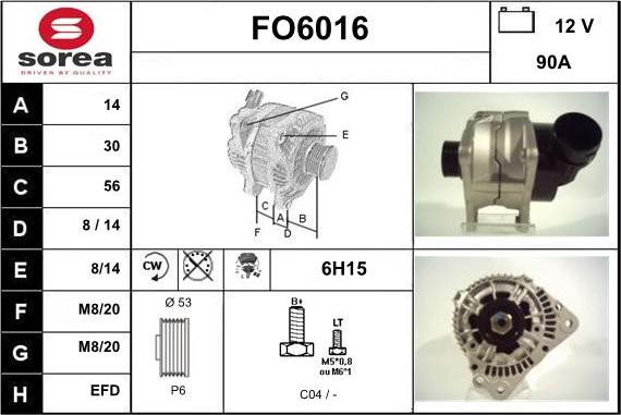 Sera FO6016 - Alternator www.molydon.hr