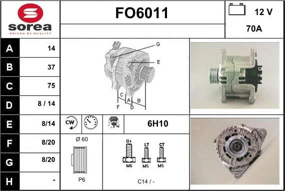 Sera FO6011 - Alternator www.molydon.hr