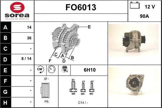 Sera FO6013 - Alternator www.molydon.hr