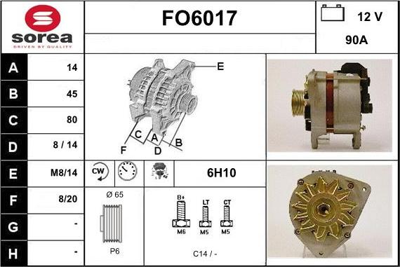 Sera FO6017 - Alternator www.molydon.hr