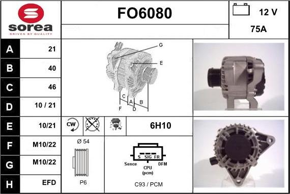 Sera FO6080 - Alternator www.molydon.hr