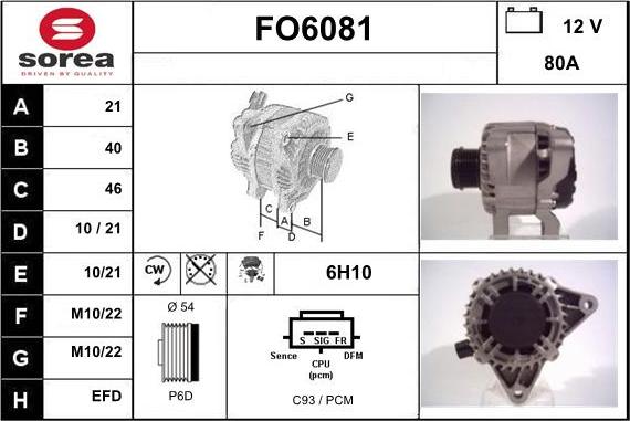 Sera FO6081 - Alternator www.molydon.hr