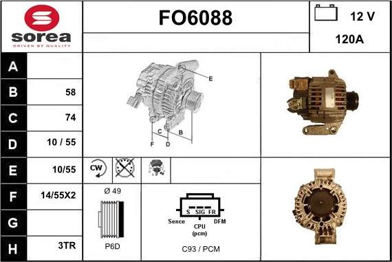 Sera FO6088 - Alternator www.molydon.hr