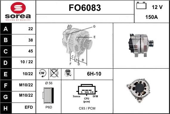 Sera FO6083 - Alternator www.molydon.hr