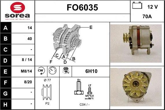 Sera FO6035 - Alternator www.molydon.hr