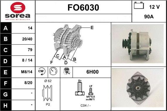 Sera FO6030 - Alternator www.molydon.hr