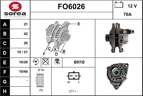 Sera FO6026 - Alternator www.molydon.hr