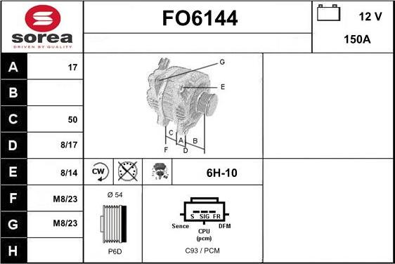 Sera FO6144 - Alternator www.molydon.hr