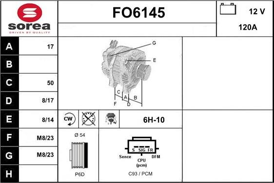 Sera FO6145 - Alternator www.molydon.hr