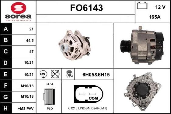 Sera FO6143 - Alternator www.molydon.hr