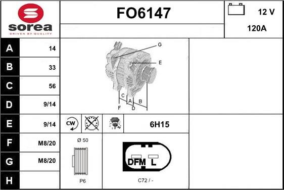 Sera FO6147 - Alternator www.molydon.hr