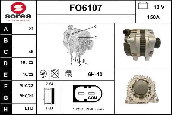 Sera FO6107 - Alternator www.molydon.hr