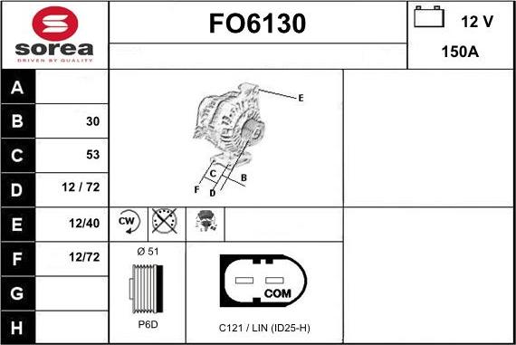 Sera FO6130 - Alternator www.molydon.hr