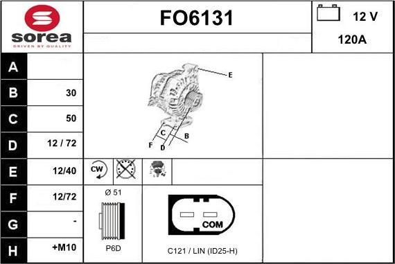 Sera FO6131 - Alternator www.molydon.hr