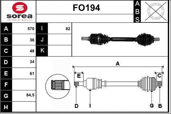 Sera FO194 - Pogonska osovina www.molydon.hr