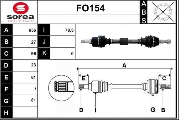 Sera FO154 - Pogonska osovina www.molydon.hr