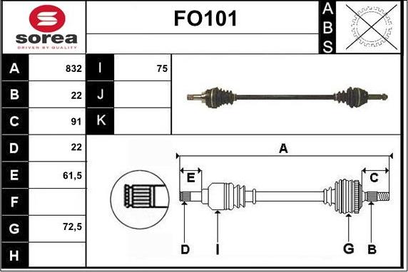 Sera FO101 - Pogonska osovina www.molydon.hr